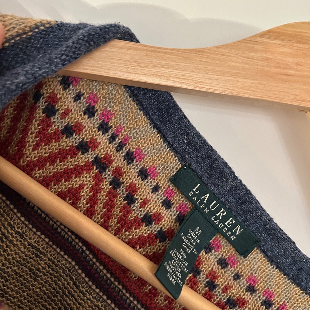 Lauren Ralph Lauren Fair Isle Knit Sweater – Size M